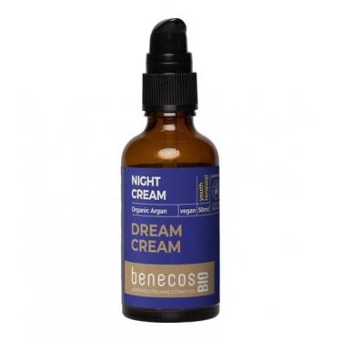 Crema de noapte intensiva cu argan pentru ten matur - uscat - Dream Cream Benecos Bio - 50ml