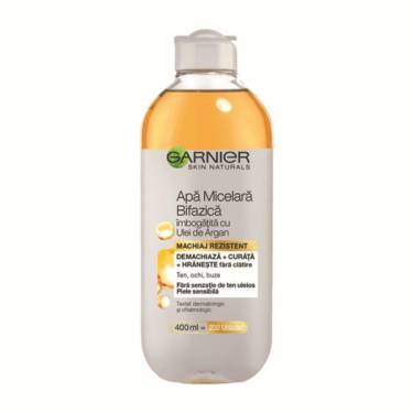Apa micelara bifazica imbogatita cu ulei de argan Skin Naturals - Garnier - 400 ml