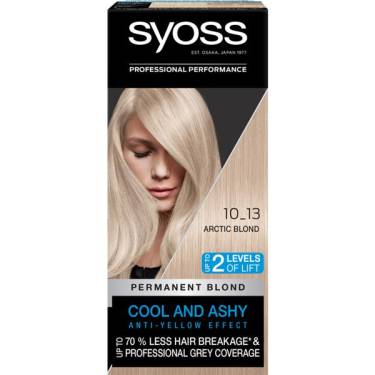 Vopsea de Par Permanenta - Syoss Professional Performance Permanent Blond Cool and Ashy Anti-Yellow Effect Baseline - nuanta 10_13 Arctic Blond